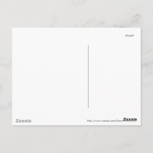 Winterzonsondergang bij de brug briefkaart (Achterkant)