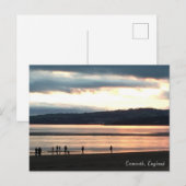 Winterzonsondergang bij het Briefkaart Exmouth (Voorkant / Achterkant)