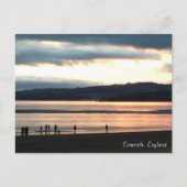 Winterzonsondergang bij het Briefkaart Exmouth (Voorkant)