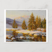 Winterzonsondergang Briefkaart (Voorkant)