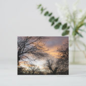 Winterzonsondergang Briefkaart (Staand voorkant)