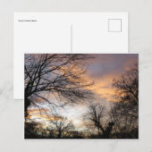 Winterzonsondergang Briefkaart (Voorkant / Achterkant)