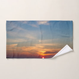 Winterzonsondergang Handdoek