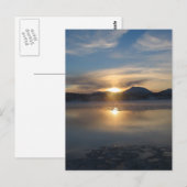 Winterzonsondergang in Aleknagik Briefkaart (Voorkant / Achterkant)