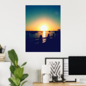 Winterzonsondergang in de Keys Poster (Thuiskantoor)
