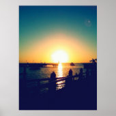 Winterzonsondergang in de Keys Poster (Voorkant)