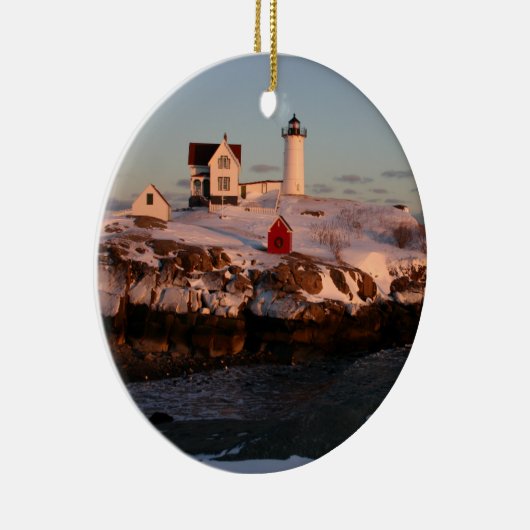 Winterzonsondergang Keramisch Ornament (Rechts)