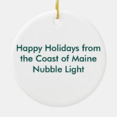 Winterzonsondergang Keramisch Ornament (Achterkant)