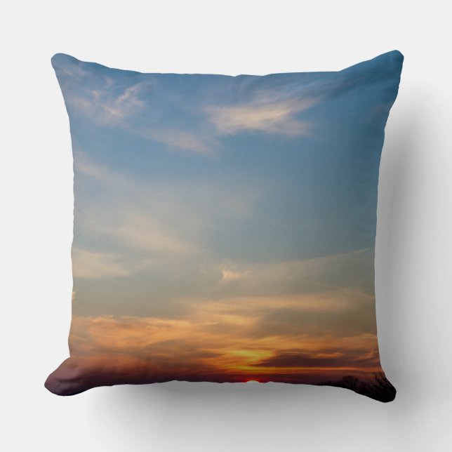 Winterzonsondergang Kussen (Voorkant)