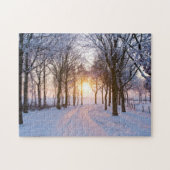 Winterzonsondergang Legpuzzel (Horizontaal)