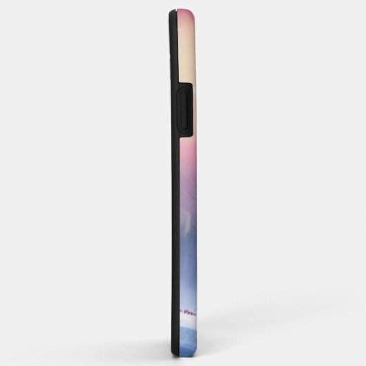 Winterzonsondergang met besneeuwde bomen Case-Mate iPhone case (Achterkant/rechts)