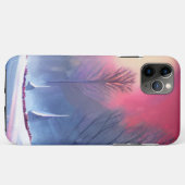 Winterzonsondergang met besneeuwde bomen Case-Mate iPhone case (Achterkant (horizontaal))