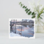 Winterzonsondergang op de Rideau Briefkaart (Staand voorkant)