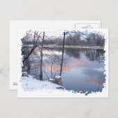 Winterzonsondergang op de Rideau Briefkaart (Voorkant / Achterkant)