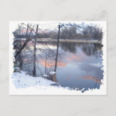 Winterzonsondergang op de Rideau Briefkaart (Voorkant)