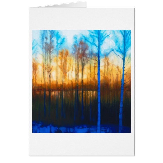 Winterzonsondergang op het meer van Siljan (Voorkant)