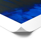 Winterzonsondergang op het meer van Siljan Poster (Hoek)