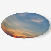 Winterzonsondergang Papieren Bordje (Gekanteld)