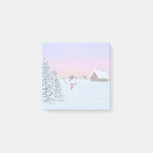 winterzonsondergang post-it® notes (Voorkant)