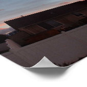 Winterzonsondergang Poster (Hoek)