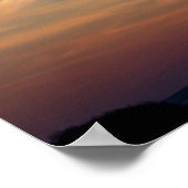 Winterzonsondergang Poster (Hoek)