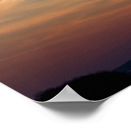 Winterzonsondergang Poster (Hoek)