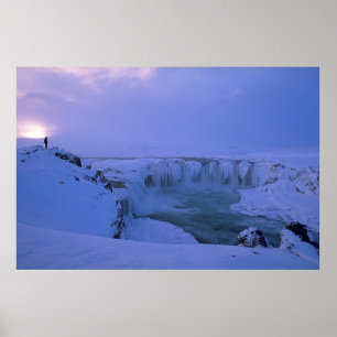 Winterzonsondergang Poster