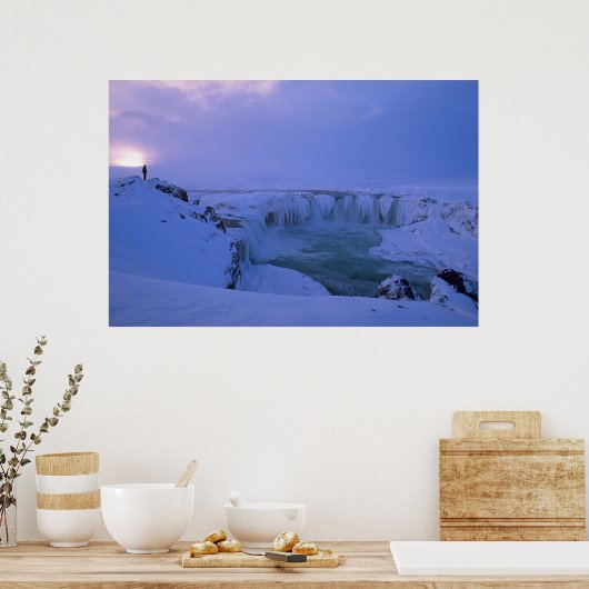 Winterzonsondergang Poster (Keuken)