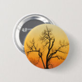 Winterzonsondergang Ronde Button 5,7 Cm (Voorkant /achterkant)