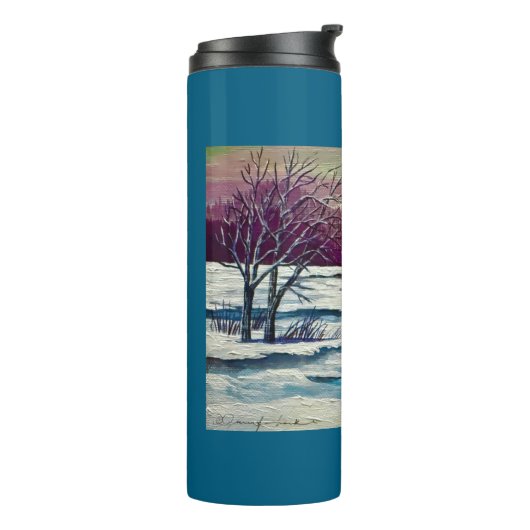 Winterzonsondergang Thermosbeker (Gedraaid links)