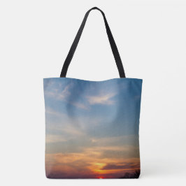 Winterzonsondergang Tote Bag