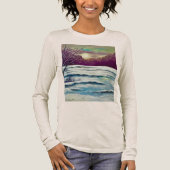 Winterzonsondergang Tri-Blend Shirt (Voorkant)