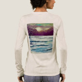 Winterzonsondergang Tri-Blend Shirt (Achterkant)