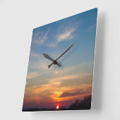 Winterzonsondergang Vierkante Klok (Hoek)