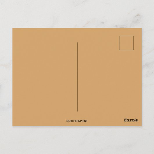  winterzonsondergangbomen en kerst briefkaart (Achterkant)