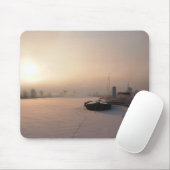 Winterzonsopgang in de Nederlandse mousepad Muismat (Met muis)