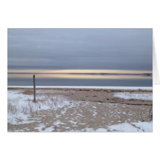 winterzonsopgang over de baai