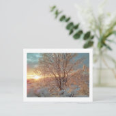 Winterzonsopkomst Briefkaart (Staand voorkant)