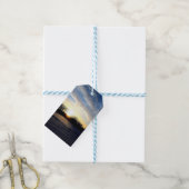 Winterzonsopkomst Cadeaulabel (Met Touw)