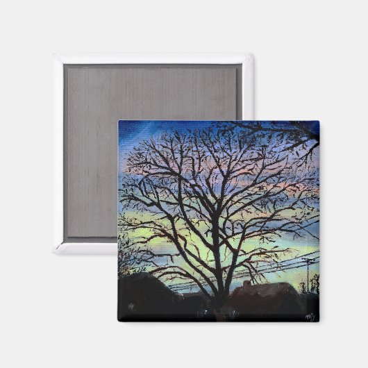 Winterzonsopkomst Magneet (Voorkant / Achterkant)