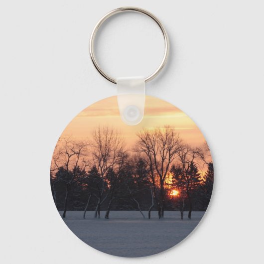 Winterzonsopkomst Sleutelhanger (Voorkant)