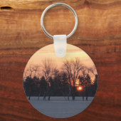 Winterzonsopkomst Sleutelhanger (Voorkant)