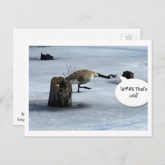 Winterzuilen Briefkaart (Voorkant / Achterkant)