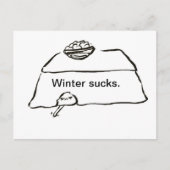 Winterzuilen Briefkaart (Voorkant)