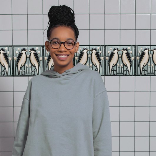 Winterzwaluwen Mackintosh Art Deco Nouveau Decor Tegeltje