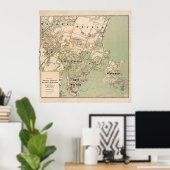  Winthrop, Chelsea, East Boston & Revere MA Poster (Thuiskantoor)