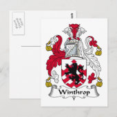 Winthrop Family Crest Briefkaart (Voorkant / Achterkant)