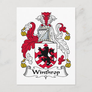 Winthrop Family Crest Briefkaart