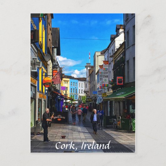 Winthrop Street, Cork, Ierland Briefkaart (Voorkant)