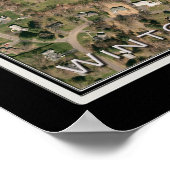 Wintonbury Hills Golf Course CT Satellite Map Poster (Hoek)